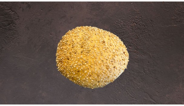 Witte bollen met sesamzaad