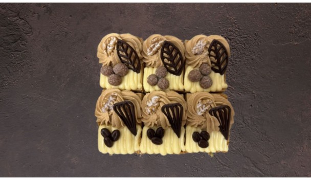 Mokka-gele room taart